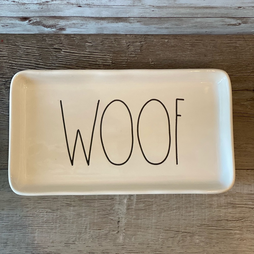 Rae Dunn Small Woof Plate